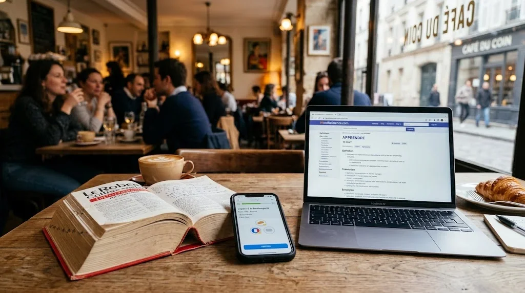 フランス語の勉強に役立つ辞書活用法!初心者向けの上達ステップと効果的な調べ方の解説イメージ