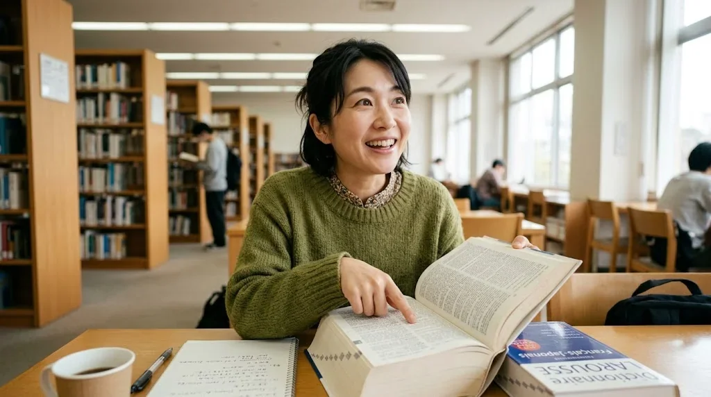 フランス語の勉強に役立つ辞書活用法!初心者向けの上達ステップと効果的な調べ方の解説イメージ