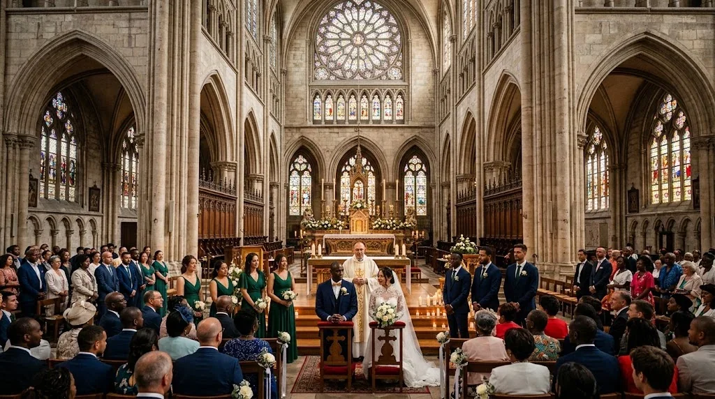 フランスの宗教的な結婚式