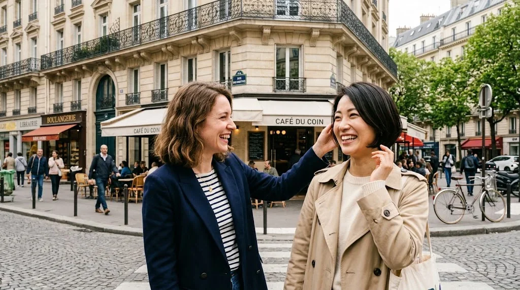 フランス語で美容院へ!予約から希望の髪型を伝える基本フレーズと会話ダイアログ集の解説イメージ