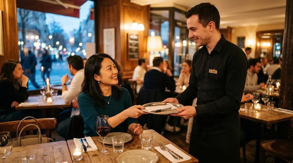 フランス人との食事会完全ガイド:レストラン予約から会話フレーズまでの解説イメージ